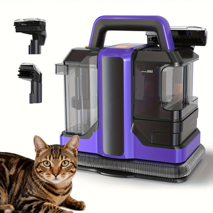 Portable Spot Cleaner for Carpet & Upholstery, Dual Brush Power Suction Stain Remover with Multifunctional Tools