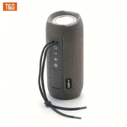 TG227 Portable Bluetooth Speaker with LED Breathing Light, TWS Stereo Sound, USB-C Rechargeable, Wireless Speaker for Outdoor Camping