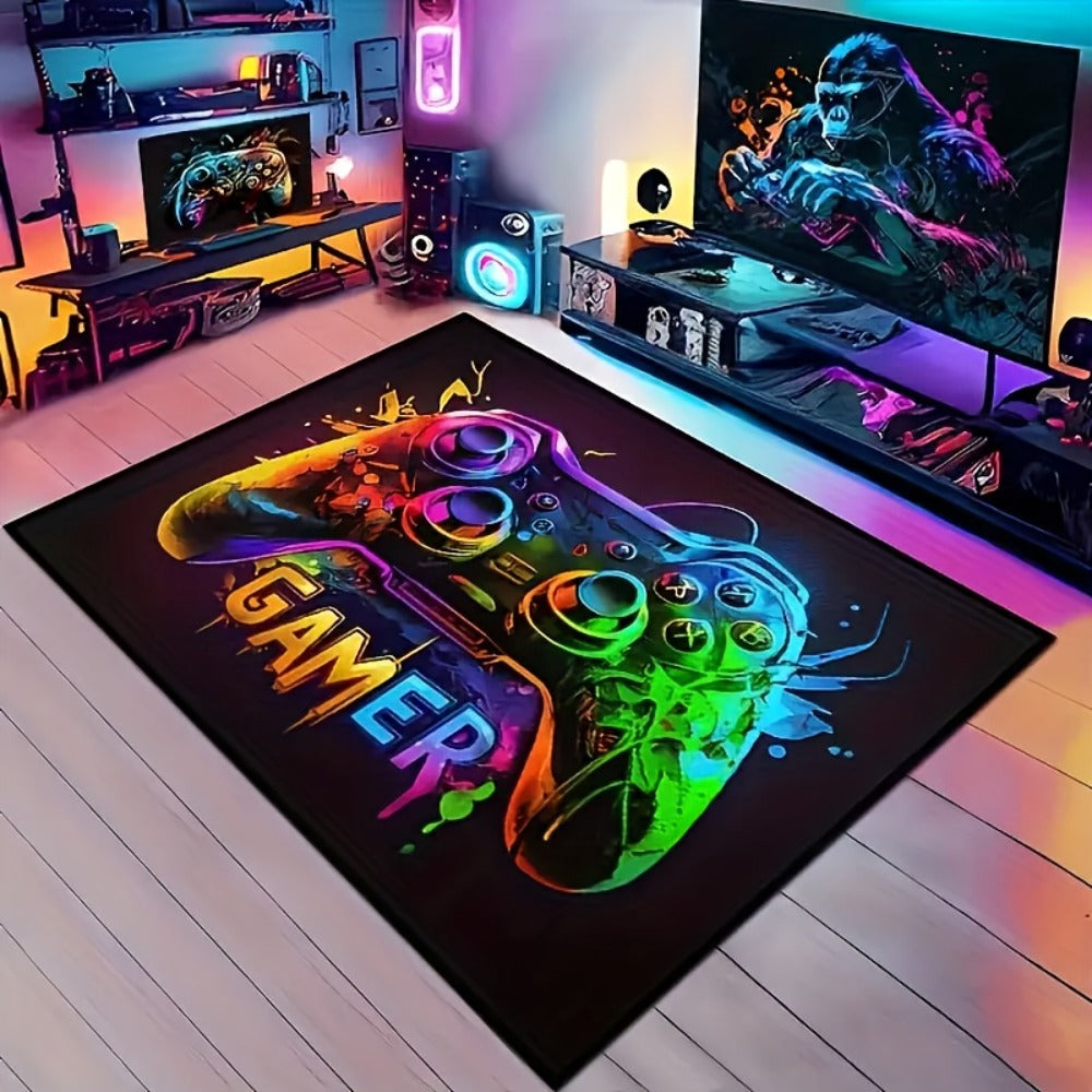 Gaming Mouse Pad Large Extended Cyberpunk Controller Design Desk Mat for PC Console Streaming for an Everyday Personal Care Routine