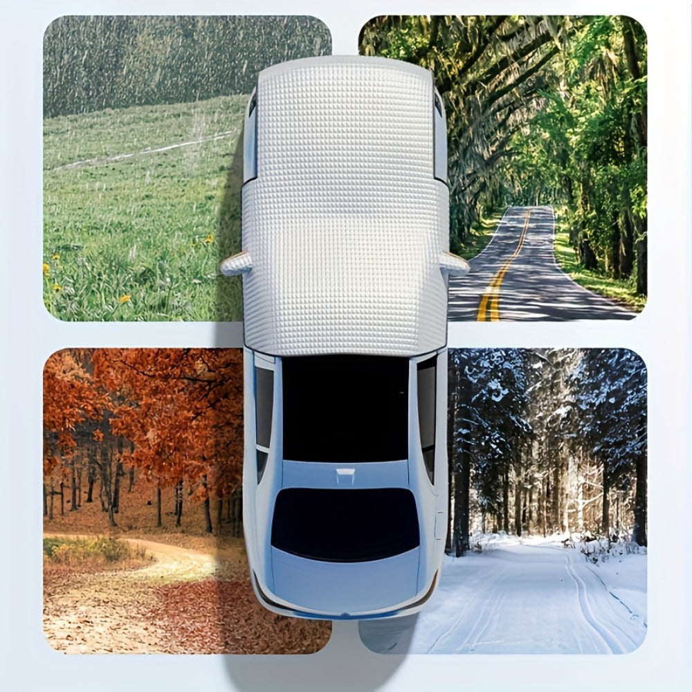 Windshield Snow Cover Frost Guard – Thickened Universal Car Front Window Snow Shield, All-Season Sun Shade Ice Frost Protection Cover