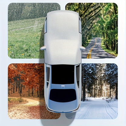 Windshield Snow Cover Frost Guard – Thickened Universal Car Front Window Snow Shield, All-Season Sun Shade Ice Frost Protection Cover
