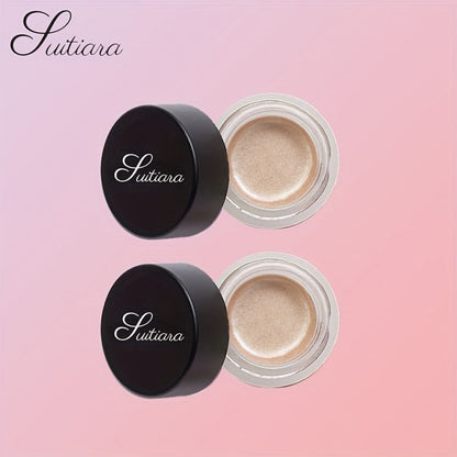 Jelly Gel Eyeshadow 2 Pack Sunset Copper Shimmer High Gloss Metallic Finish Fade Resistant, for Makeup, Travel and Everyday Vanity Use