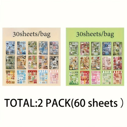Journaling Sticker Book Ancient Chinese Aesthetic, Millennium Dream Series with the Listed Color, Size or Set Options for Everyday Use