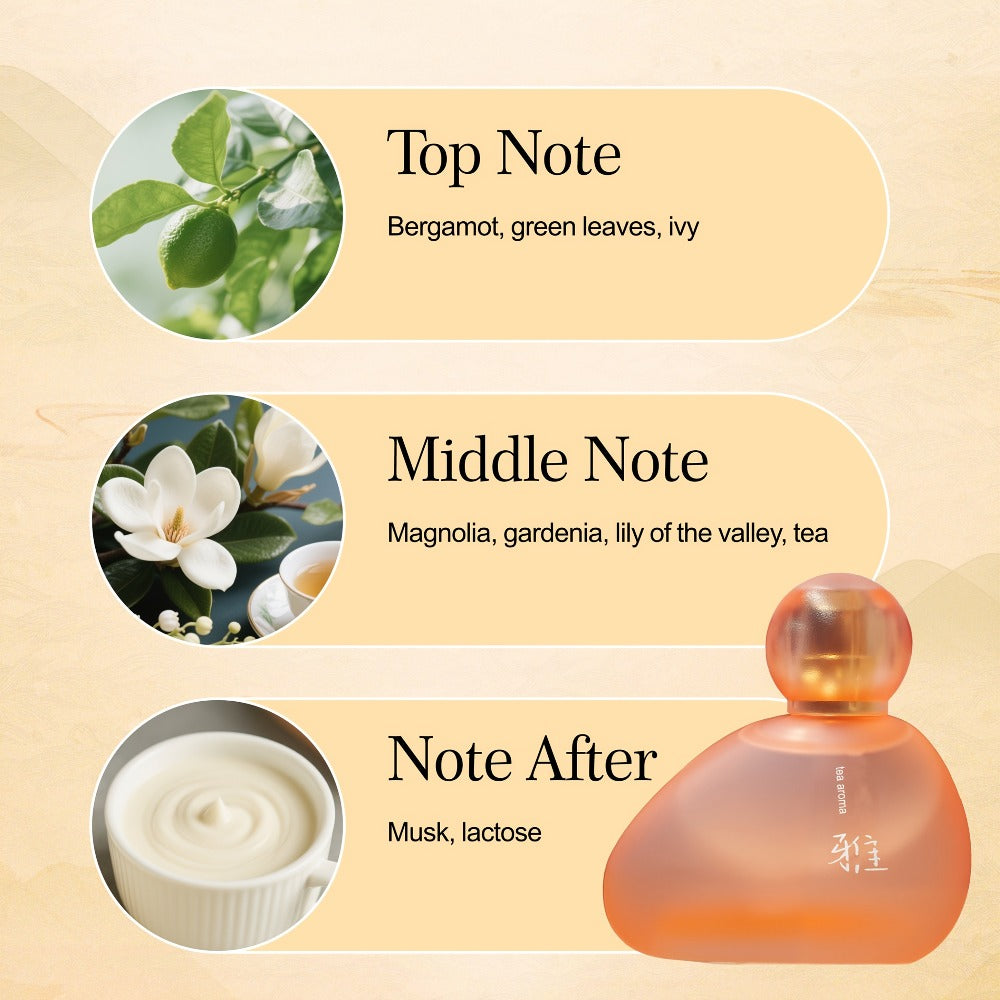 Eau de Toilette Four-Color Fragrance Bottle Selection for Women in Red, Orange, White and Green Styles
