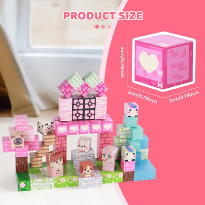 Pink Forest Park Magnetic Building Blocks 100 Piece STEM Set with the Listed Color, Size or Set Options for Everyday Use