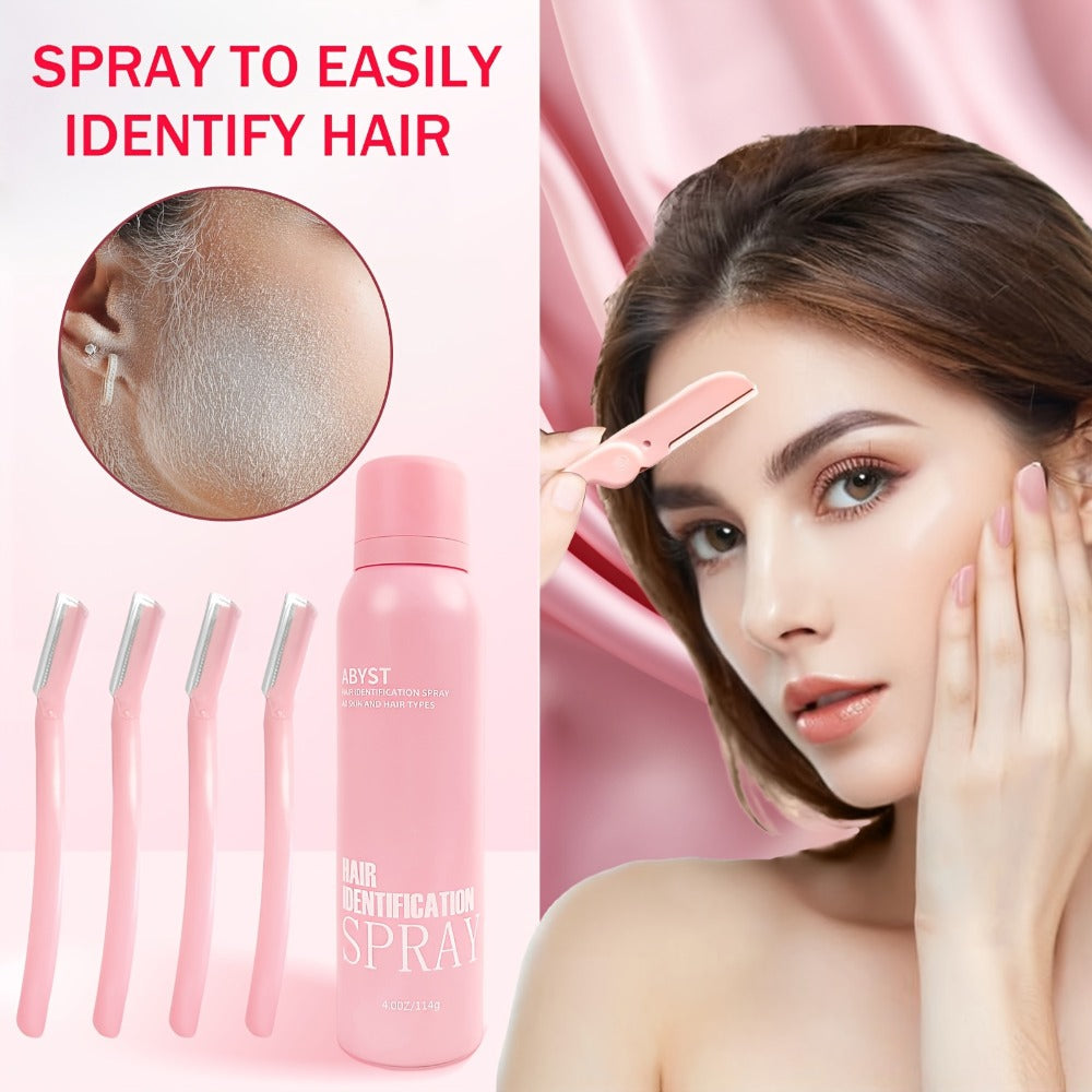 Squalane Shaving Spray for Women Alcohol-Free Moisturizing – Facial Hair Removal Peach Fuzz Pale Beige Tint Fine Mist Face & Body