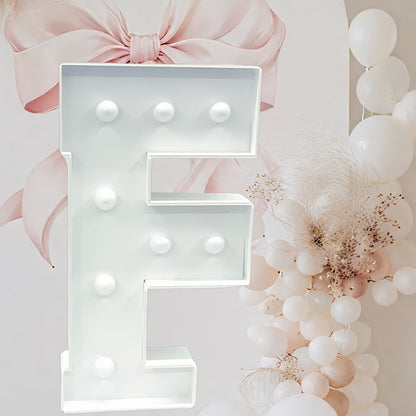 Marquee Letter Lights White LED - 3FT Light Up Letters A-Z for Birthday, Anniversary, Wedding & Party Decor