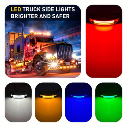 LED Car Side Marker Lights – Strobe Warning Flashing Signal Light for Truck Car Night Driving Safety, High/Low Brightness