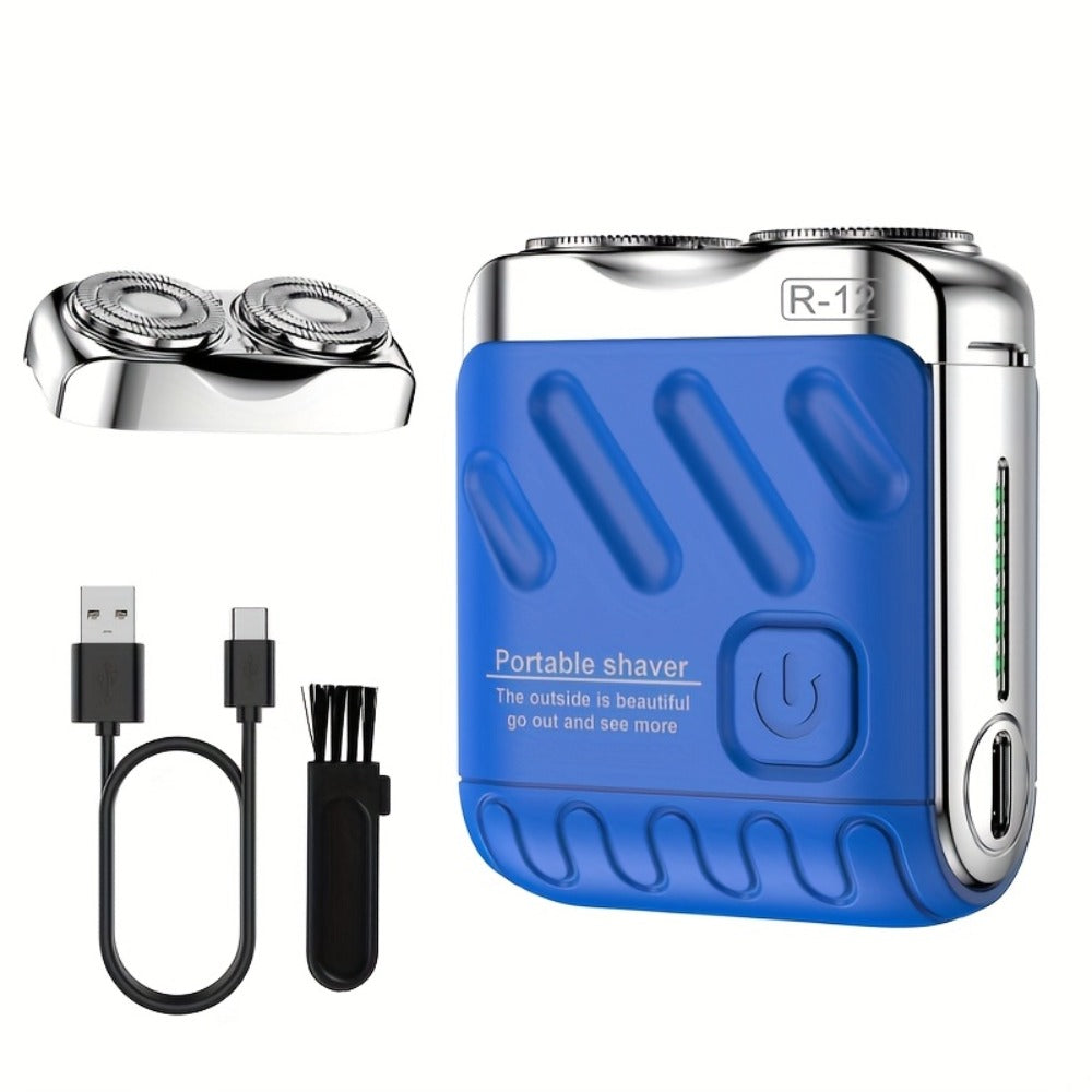 Electric Shaver Mini Dual Floating Blade with USB Charging and Select Waterproof or Digital Display Options