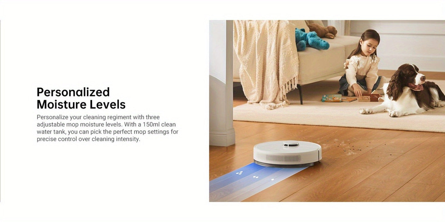 Dreame D10 Plus Gen 2 Self-Emptying Robot Vacuum & Mop Refurbished, 6000Pa Suction, 90-Day Base, LiDAR Navigation