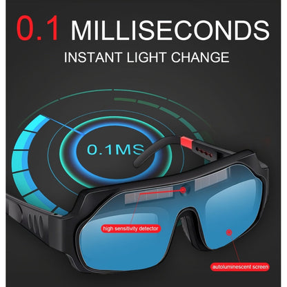 Auto-Darkening Welding Goggles True Color Lens – Anti-Glare Safety Glasses for TIG MIG MMA Plasma Welding