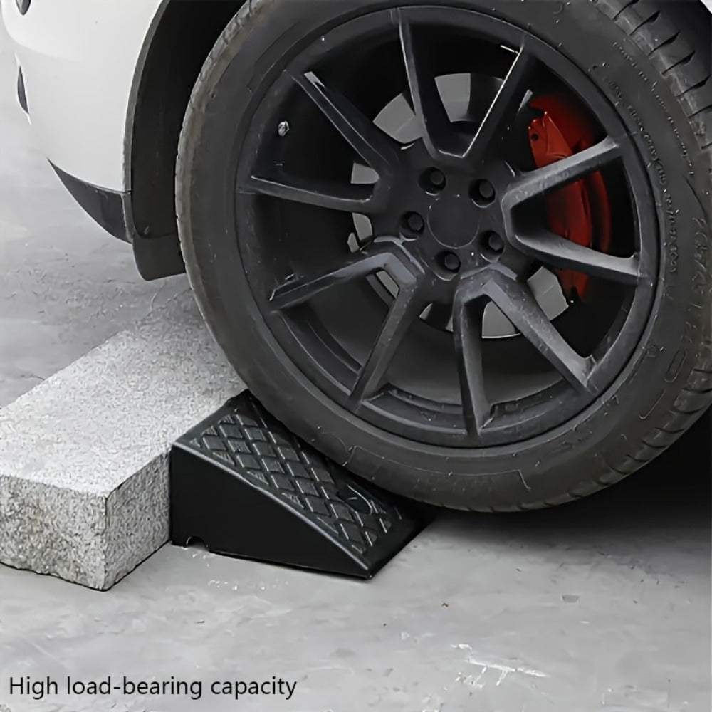 Curb Ramp 2-Pack Portable Plastic Threshold Ramp Set for Low Floor Vehicles, Motorcycles, Wheelchairs