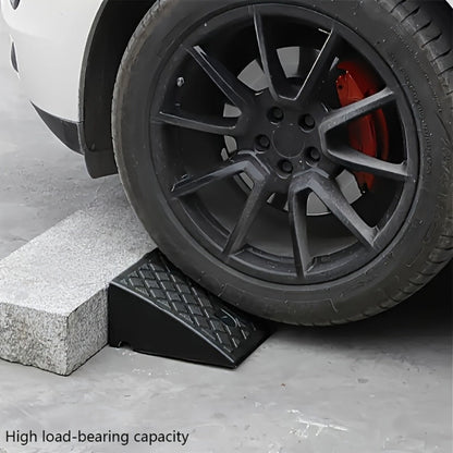 Curb Ramp 2-Pack Portable Plastic Threshold Ramp Set for Low Floor Vehicles, Motorcycles, Wheelchairs