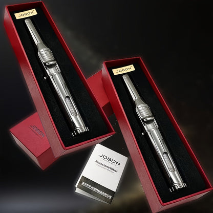 JOBON Pen-Style Torch Lighter with Rotating Nozzle, Slim Metal Body and Two Finish Options