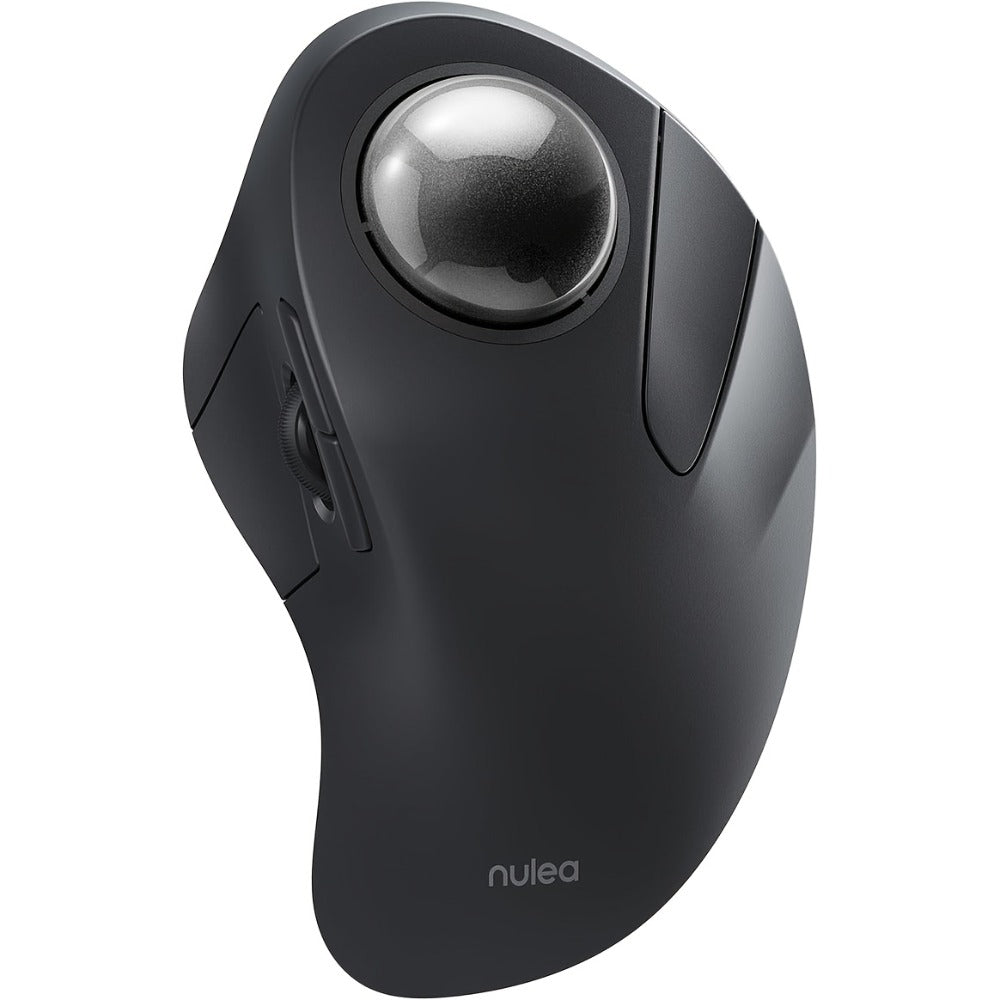 Wireless Trackball Mouse, Rechargeable Bluetooth & 2.4G, 44mm Index Finger Rollerball, 5 DPI Levels