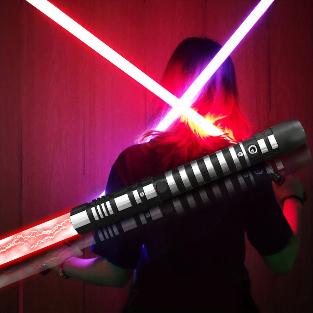 RGB Light Saber Toy with 16 Color Change & 3 Movie Sound Effects, Dark Phantom Lightsword for Kids & Beginners