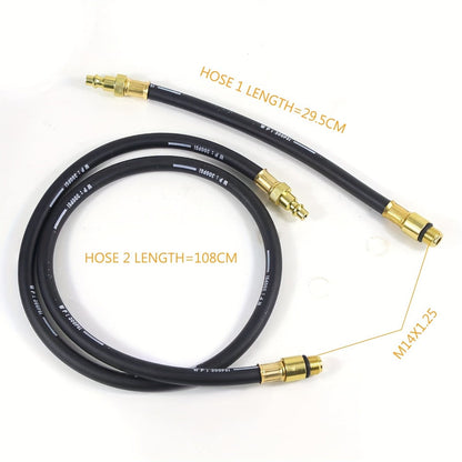 Engine Compression Tester and Cylinder Leak Down Tester Kit TU-21 Dual Gauge Leakdown Detector for Car Motorcycle Truck Gasoline Engine