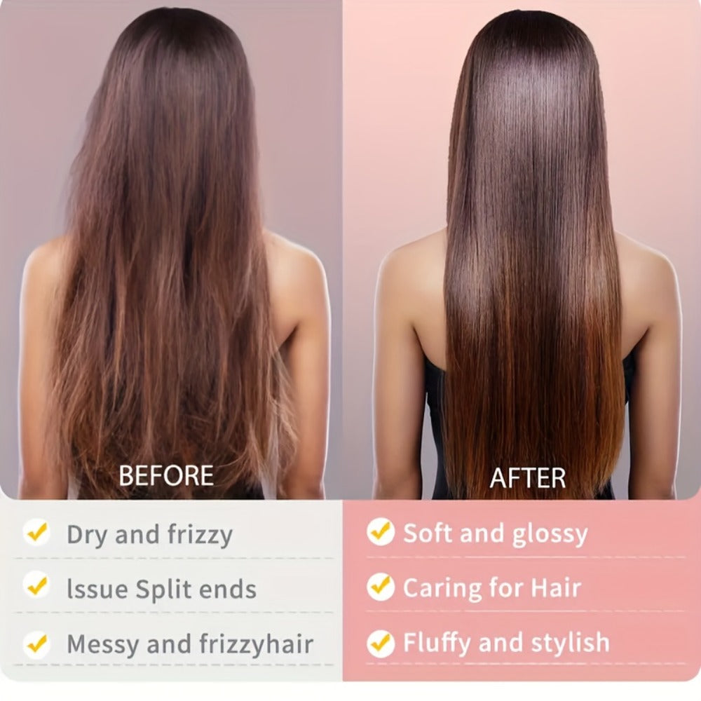 Wireless Hair Straightener Comb - Portable Cordless Straightening Brush with 3-Min Fast Heat, 3 Temp Settings 170-190°C