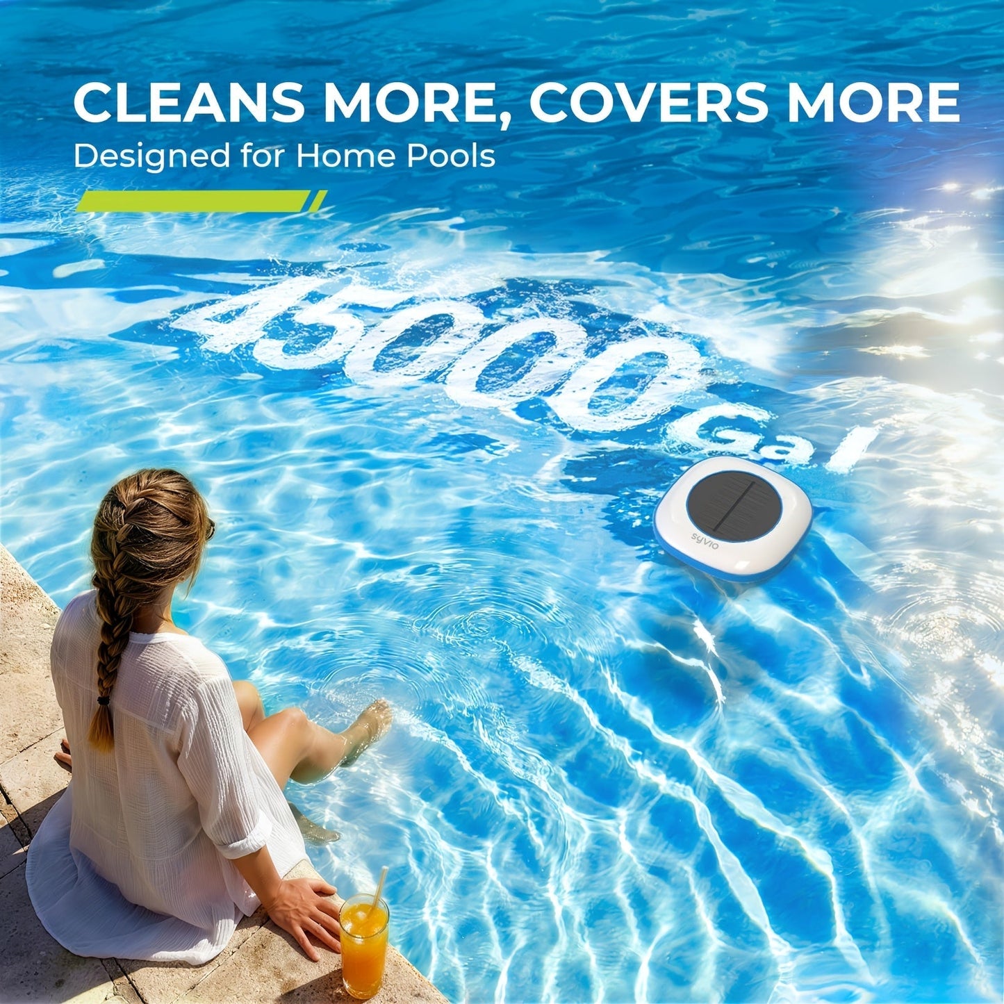 Solar Pool Ionizer for Garden, Patio and Yard Use, with the Listed Configuration, for Everyday Use and Organized Storage