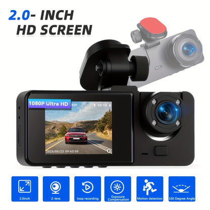 Dash Camera Checkout Options with Wide-Screen Dual-Camera Body or Two-Inch No-WiFi Models Pictured
