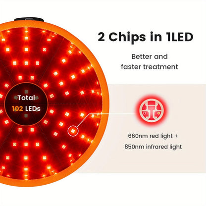 Red Light Therapy Cap 101 LEDs Detachable LED Panel Infrared Light Hat for Brain Relaxation for Entryways, Bedrooms and Living Spaces