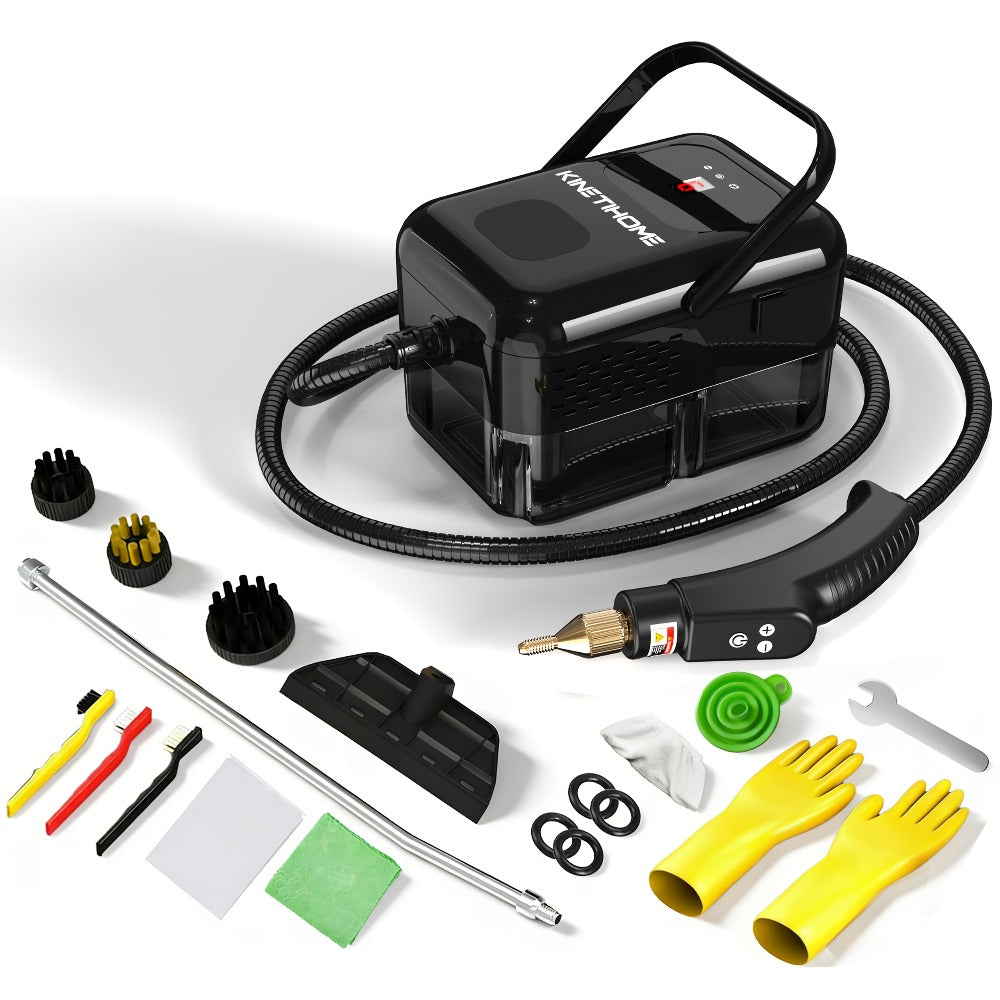 Steam Cleaner Handheld High Pressure Portable, Deep Clean for Kitchen Grease Range Hood Sofa Tile Grout Car AC Washing Machine
