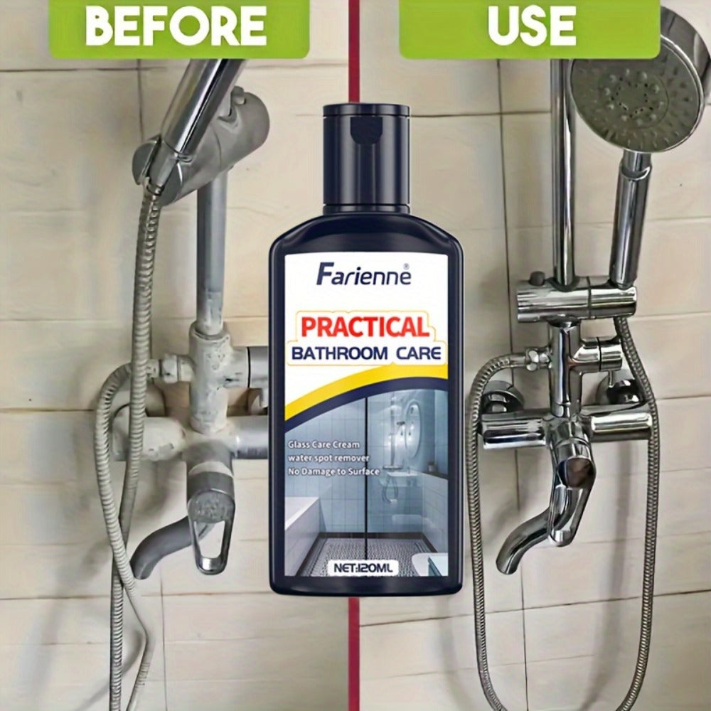 Bathroom Glass Restoration Paste 120g, Removes Water Stains, Soap Scum & Hard Water Deposits from Shower Doors