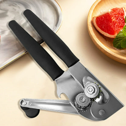 Manual Can Opener Stainless Steel Commercial Grade with Handle Dual Can and Bottle Opener for Restaurant and Home Kitchen Use