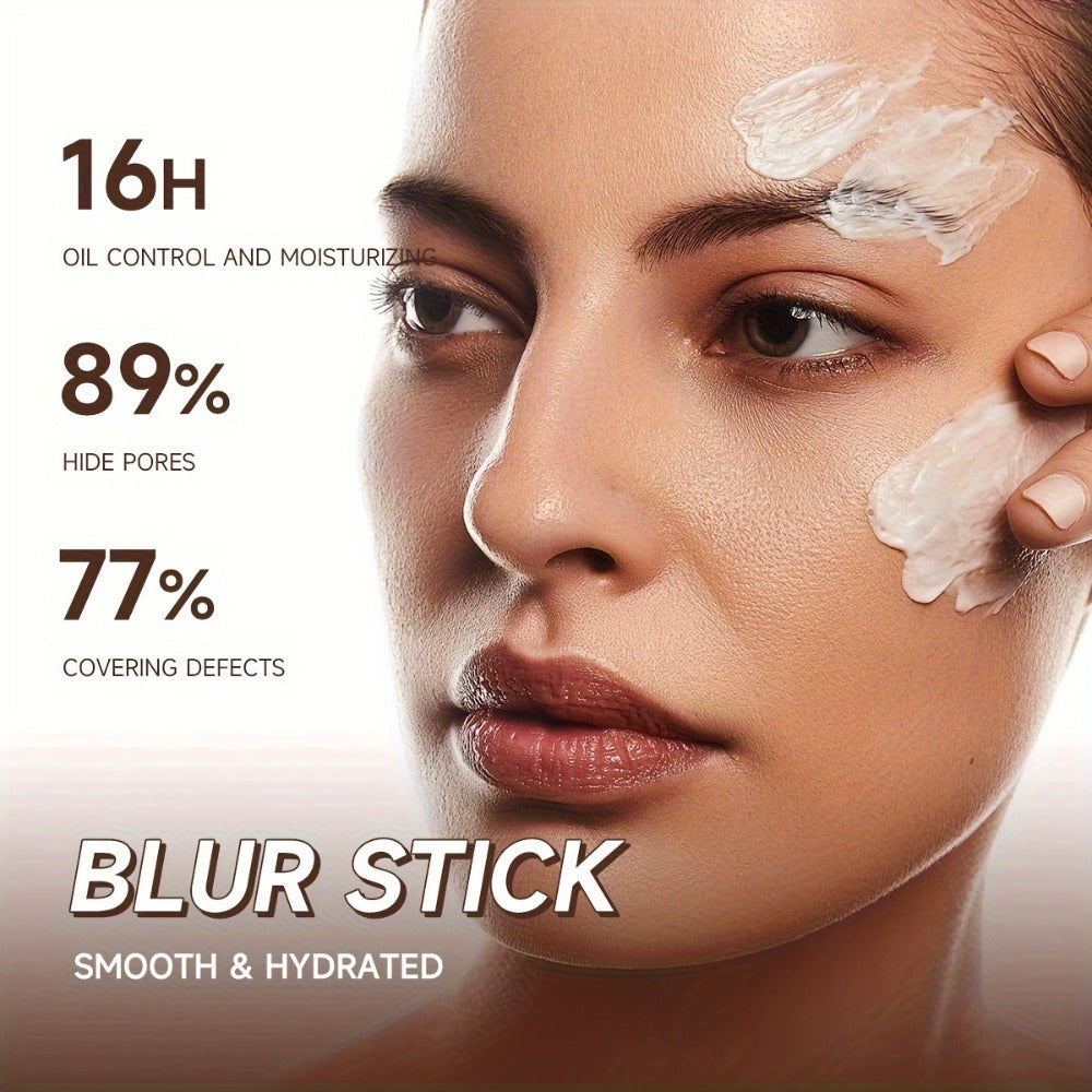 Matte Foundation Stick 2pcs Full Coverage Pore Minimizing – Long-Lasting Oil Control Korean Cosmetic Formula