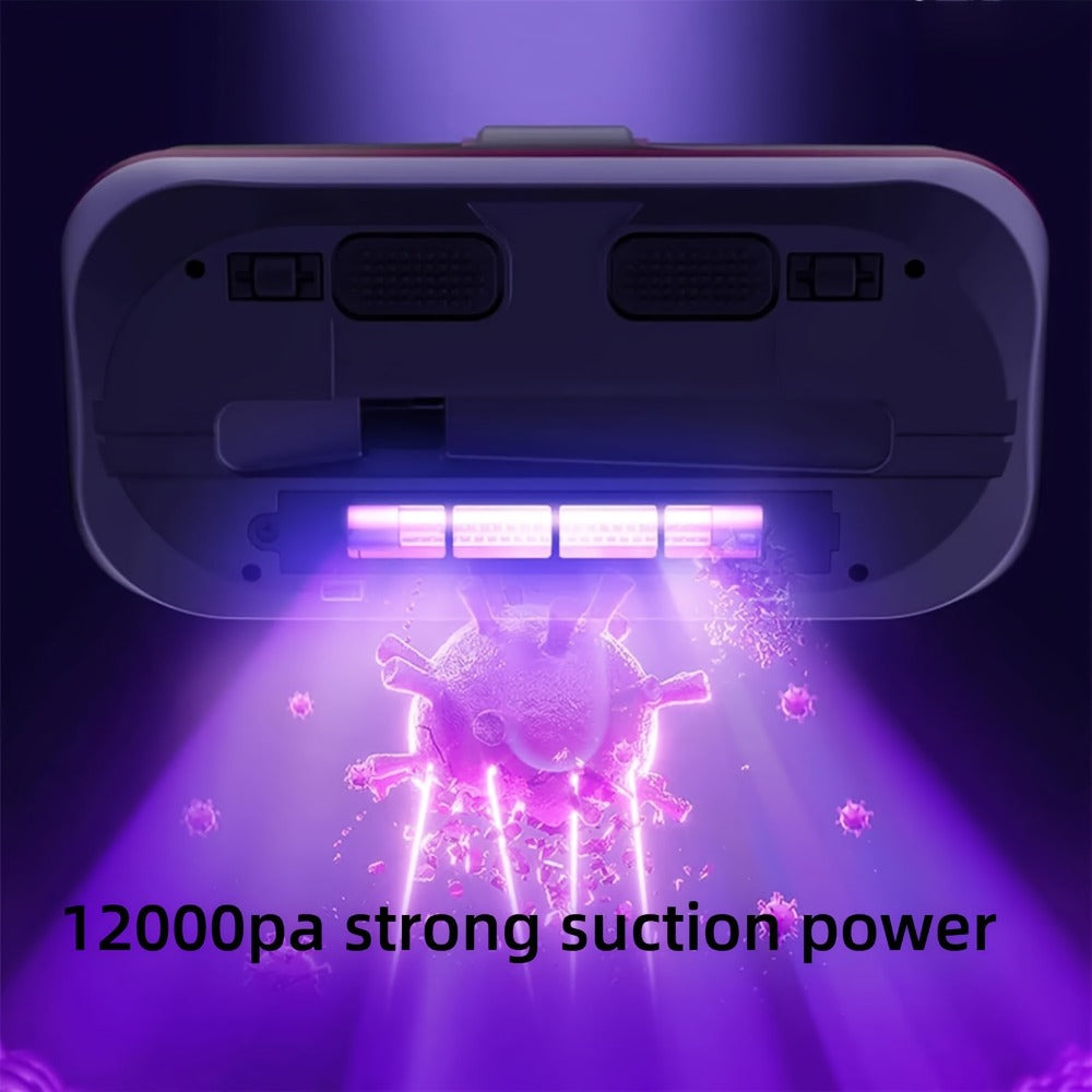 Handheld Mattress Vacuum Cleaner 12KPa, Portable Bed Vacuum with Deep Cleaning, Low Noise, Allergen & Dust Mite Removal for Mattress