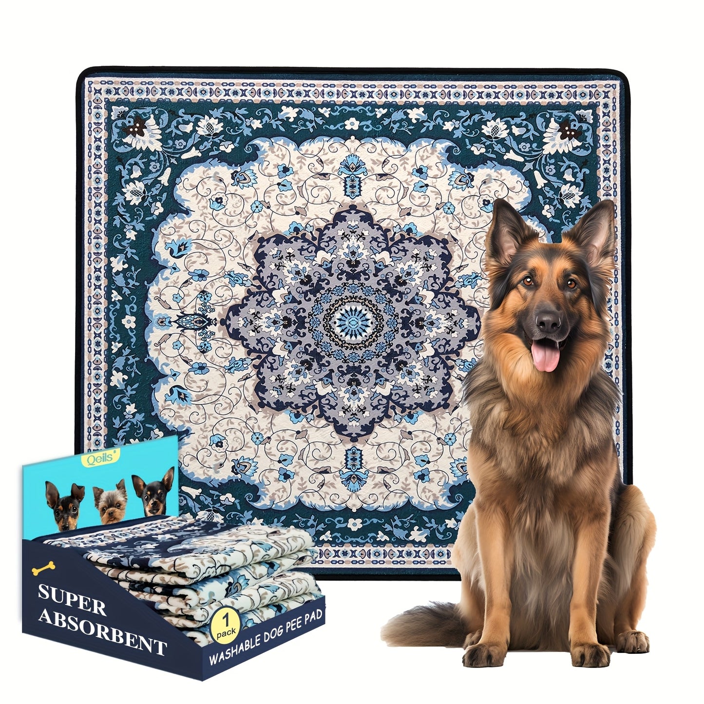 Washable Reusable Dog Pee Pads – Super Absorbent Non-Slip Puppy Training Pads in Multiple Sizes | Heavy-Duty Leakproof Pet Pads for Floor