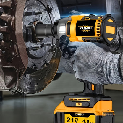 Cordless Impact Wrench Set with Charger Lithium-Ion Portable Electric Wrench Quick Charge for Home for Home, Garage and DIY Projects