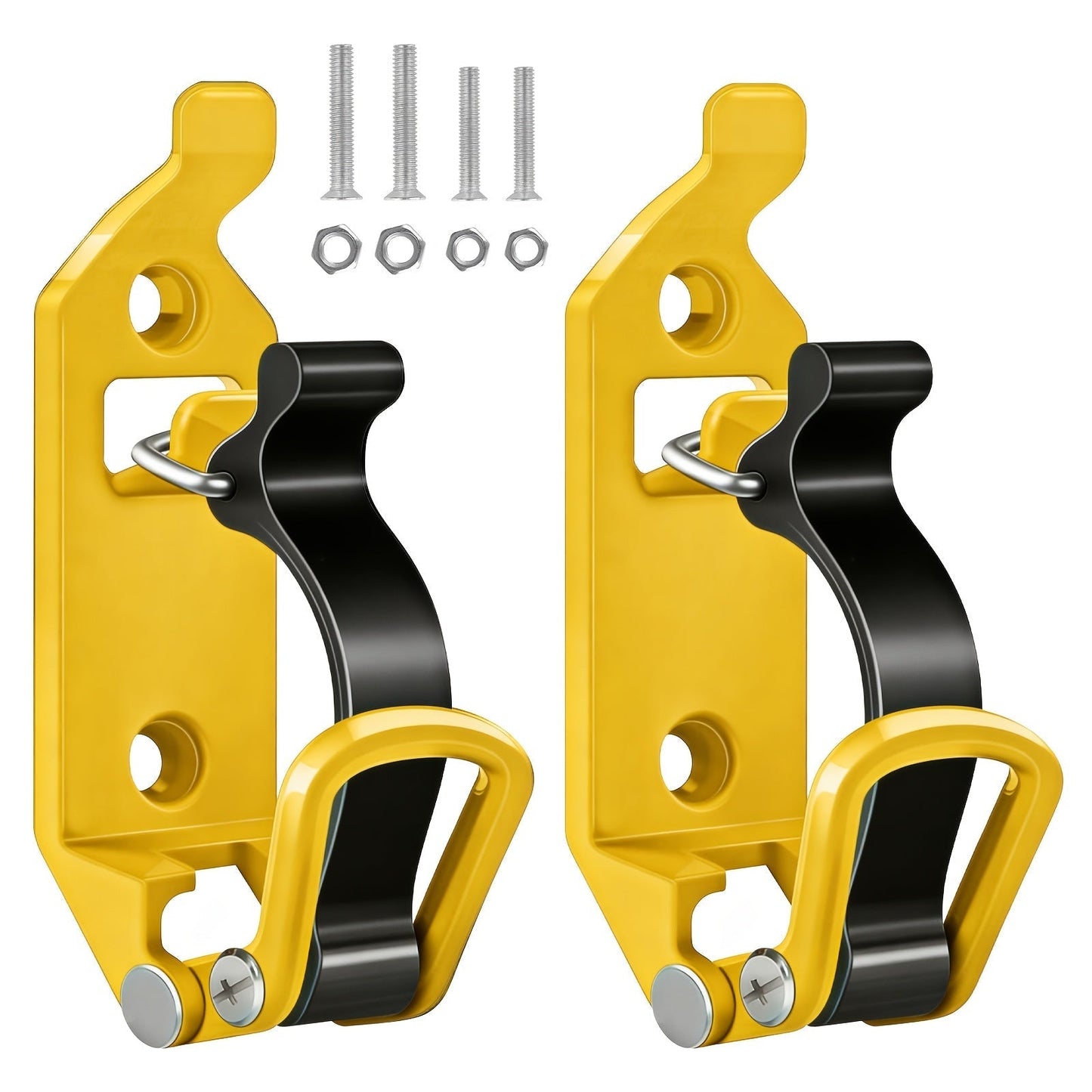 Roof Rack Shovel Mount 2-Pack – Metal Clamp Bracket Kit with Rubber Clamps, Quick Release Axe Holder for Roof Rack, Truck Bed, Boat