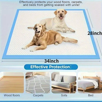 Super Absorbent Dog Pee Pads Buy More Save More – Thickened Leak-Proof Training Pads for Medium & Large Dogs | 80-Count 23x23" or 100-Count