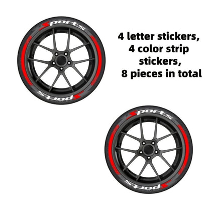 Tire Letter Stickers – Sport Racing PVC Tire Decals for Car & Motorcycle, Self-Adhesive Raised Letter Stickers
