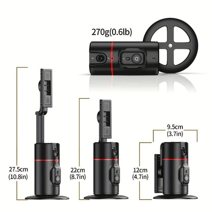 Gesture Control Auto Face Tracking Tripod with 360° Rotation & Wireless Remote No App Required