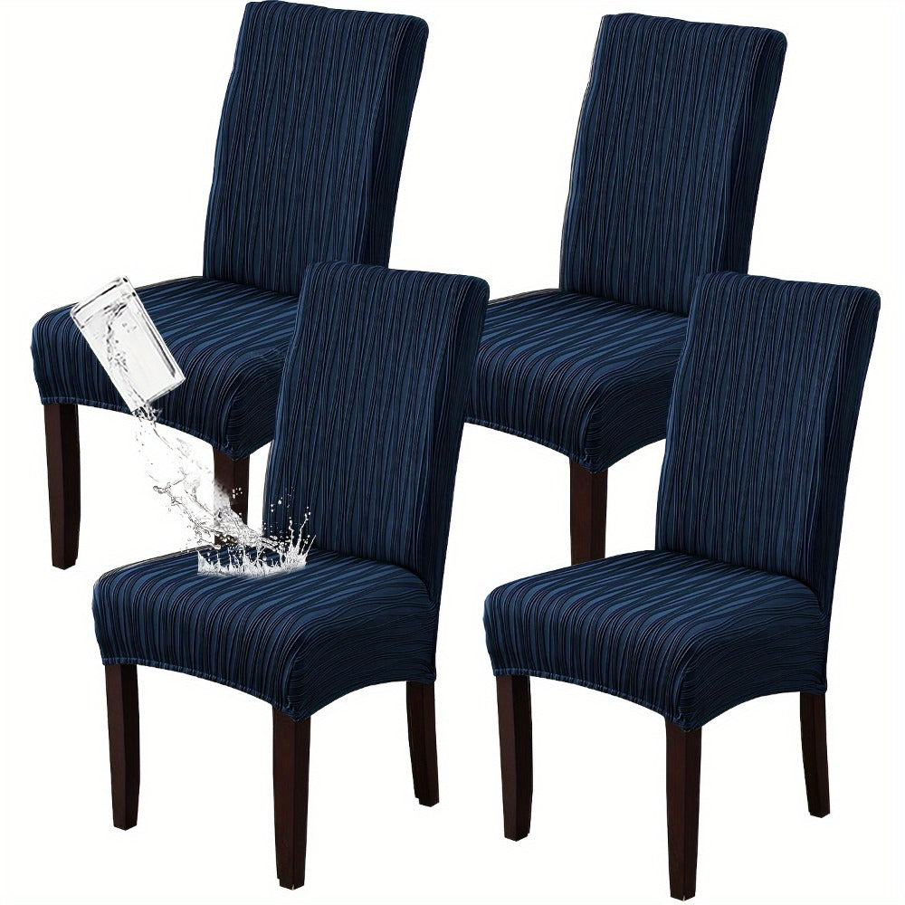 Dining Chair Covers Stretch Slipcovers Set of 4 or 6, Stain Resistant Removable Chair Protector for Home Kitchen Restaurant Wedding