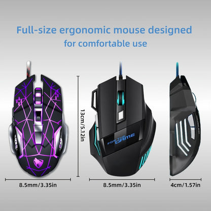 Programmable RGB Gaming Mouse Wired Pro-Grade with Turbo Click Multi-Mode DPI Sensitivity Dynamic for an Everyday Personal Care Routine