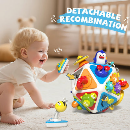 21-in-1 Toddler Busy Board Activity Cube, Early Educational Sensory Toy for Boys & Girls Ages 1-3