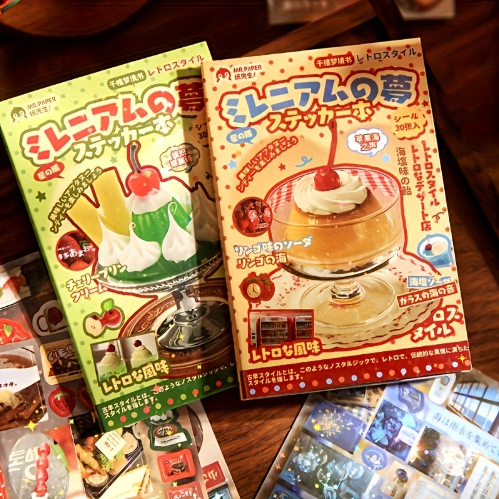 Journaling Sticker Book Ancient Chinese Aesthetic, Millennium Dream Series with the Listed Color, Size or Set Options for Everyday Use