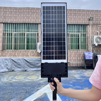 Solar Street Light Outdoor, High Brightness Wide Angle Dusk to Dawn Solar Powered with Remote Control for Parking Lot