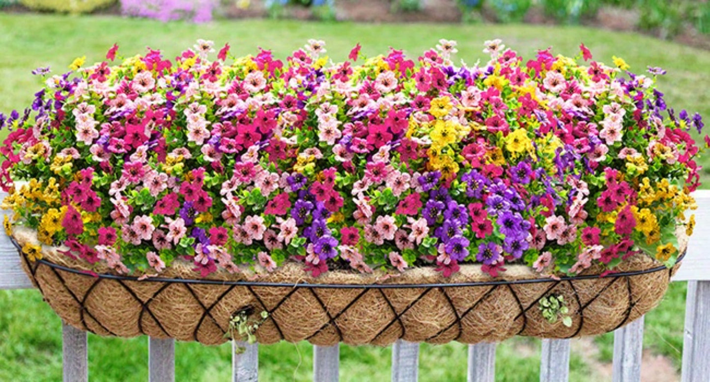 Artificial Flowers Mixed-Color Daisy Bundles in 18, 36 or 54-Pack Options with Flexible Stems