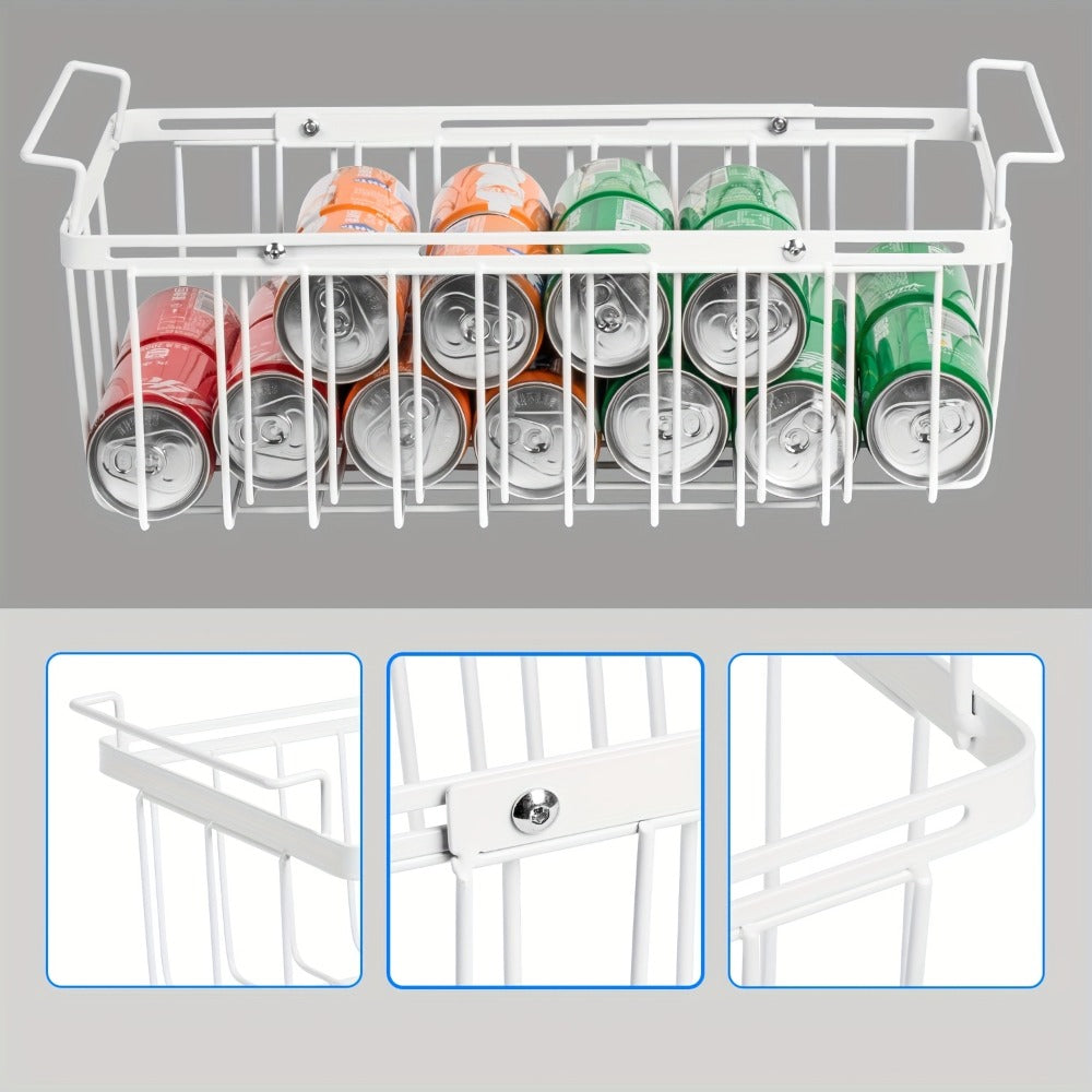 Freezer Organizer Bins, Expandable Chest Freezer Baskets with Hanging Handles – Adjustable Wire Basket 15.6" to 24.3"