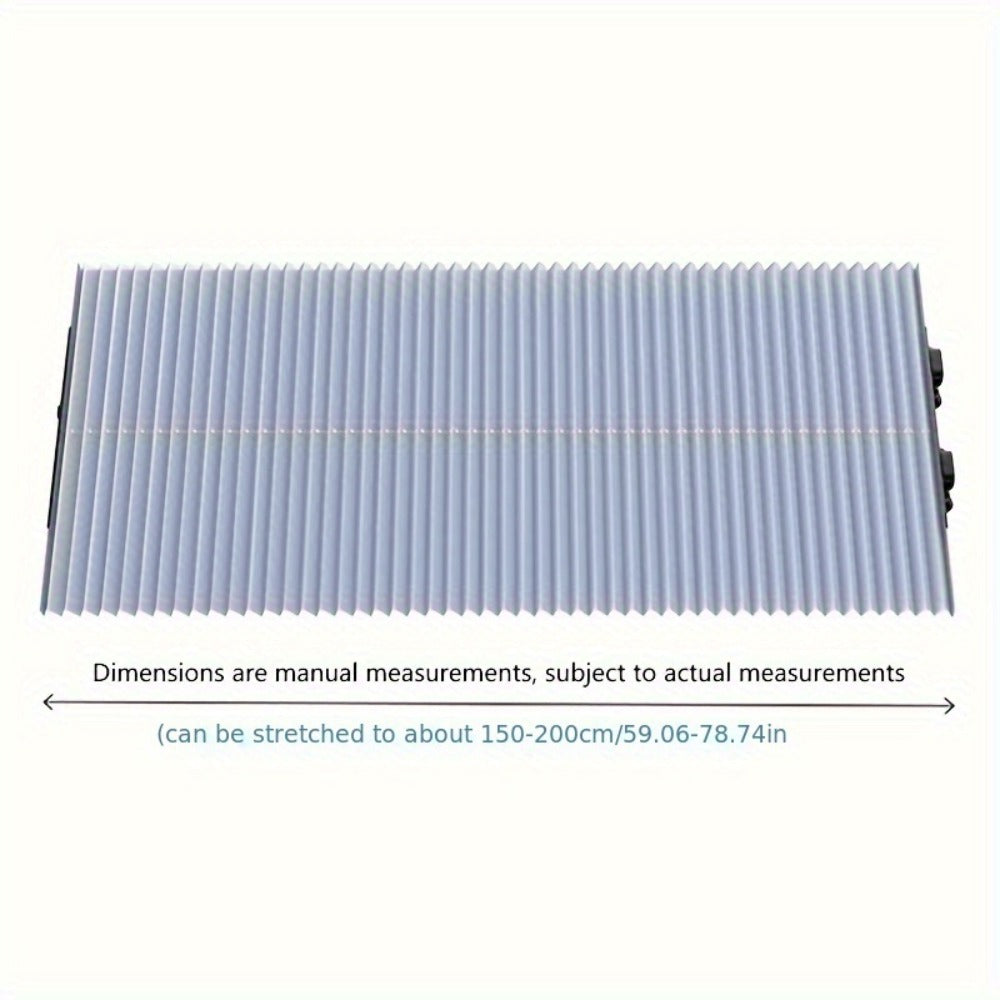 Front Window Sunshade Auto Retractable 46cm | Thermal Insulation Sun Blocking, Easy Fold & Store, Summer Essential Car Accessory for Sedan