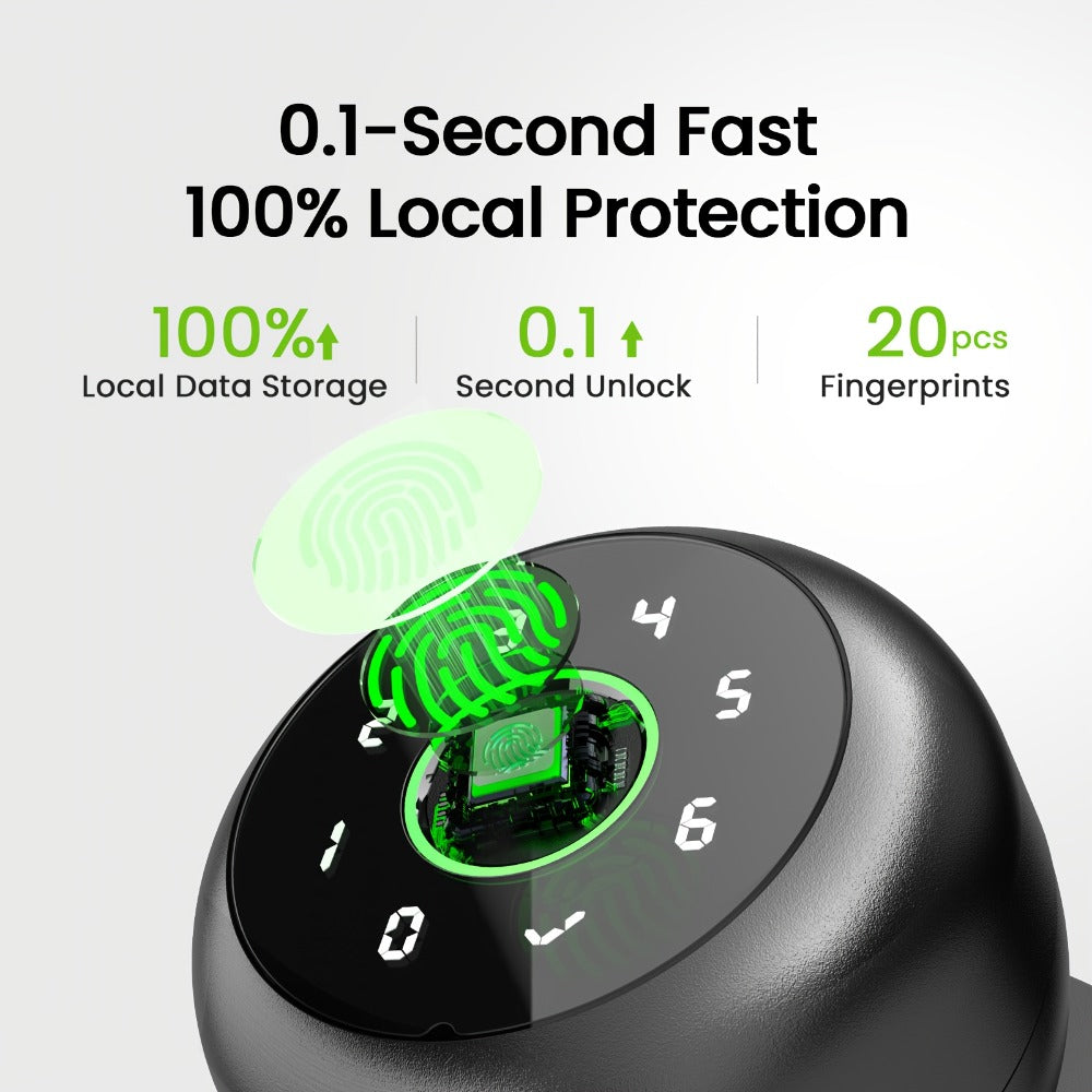 Smart Door Lock GHome K10 K10 PRO K20 and KD03 PRO Knob Models with Three or Four Access Methods