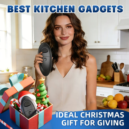 Electric Can Opener One-Touch Automatic – Smooth Edge Battery Operated Handheld Opener for All Can Sizes, Best Kitchen Gadget for Seniors