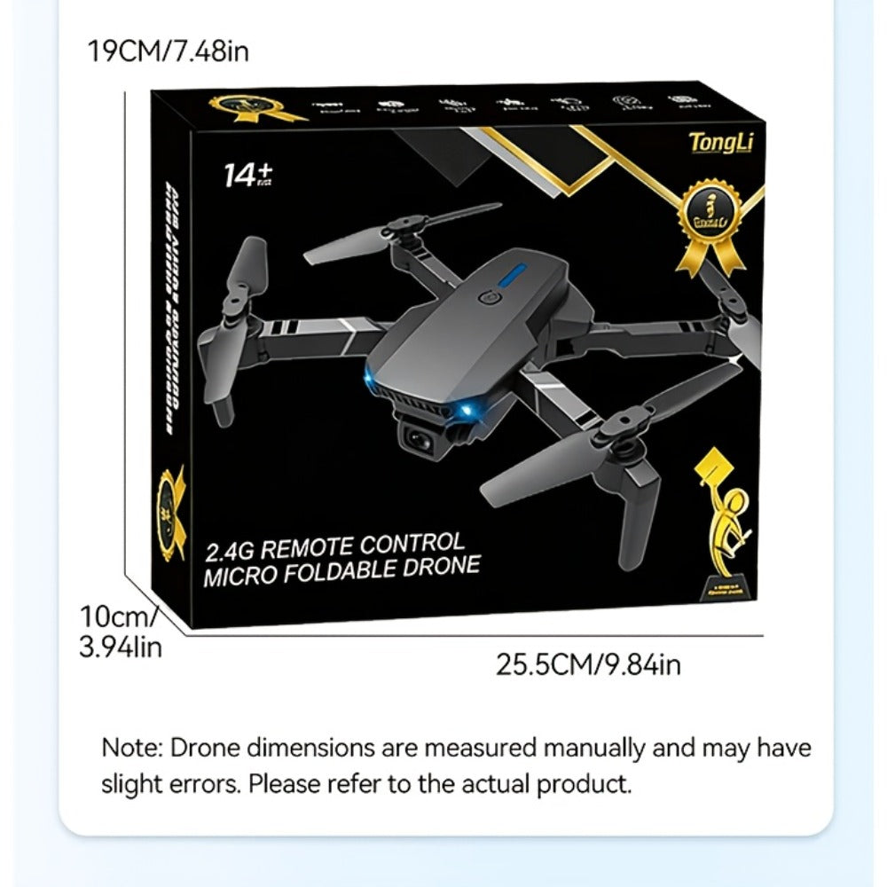 Foldable HD Camera Drone Free Storage Bag USB-C Charging 3D Flips Single or Dual Camera Built-in Screen Remote