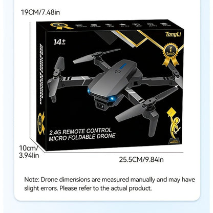 Foldable HD Camera Drone Free Storage Bag USB-C Charging 3D Flips Single or Dual Camera Built-in Screen Remote