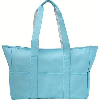 Women Beach Bag Dry Wet Separated Pocket Sandproof Swim Pool Bag Utility Travel Tote for Beach Pool Swimming Daily Use Multiple Colors