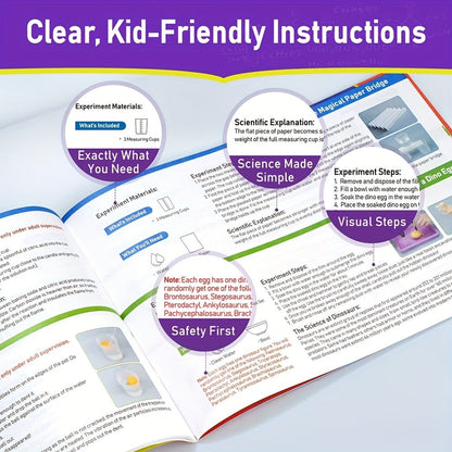 STEM Science Kit for Kids Ages 6-12, 60 80 105 Lab Experiments, Chemistry Set with Crystal Growing & Chemical Reactions